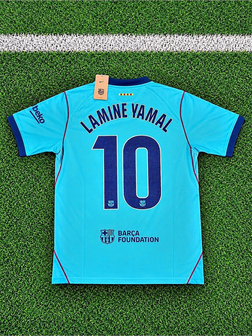 Barcelona Lamine Yamal 26/27 away soccer jersey small new with tags